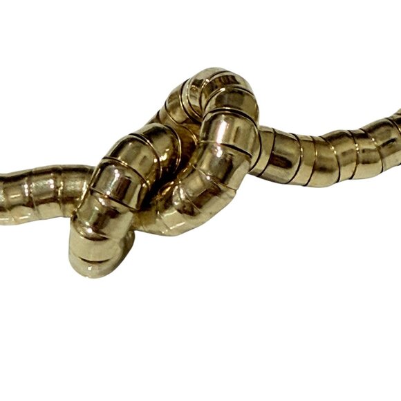 Vintage Bendable Gold Snake Necklace, Design your own Necklace 4 feet long! - Picture 9 of 17